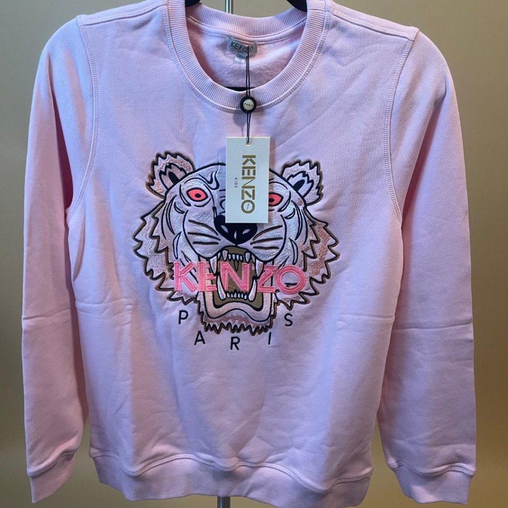 Kenzo Tiger Sweatshirt Size 16A Pink